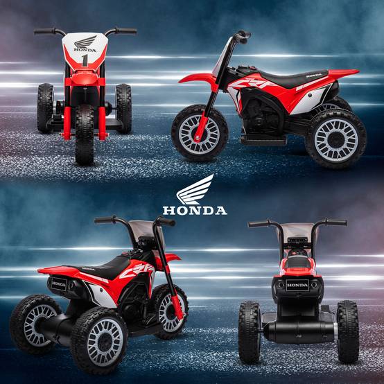 Moto électrique enfant Honda, 3 km/h, sons, 18-36 mois, rouge - Image 10
