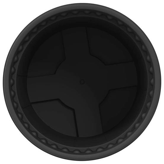Lot 6 Pots de fleurs ronds plastique pour Intérieur Extérieur avec Drainage Ø 12,5 cm Noir - ComfortXL Outdoor Living - Image 6