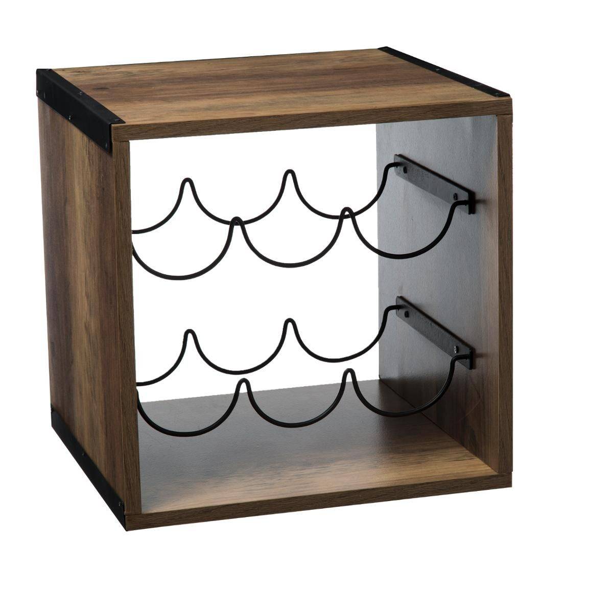 Étagère à Vin 6 Bouteilles "Mix n'Modul" 31cm Marron