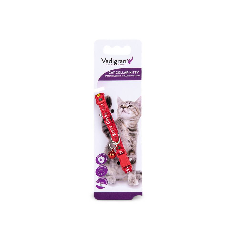 Vadigran - Vadigran - Collier chaton  KITTY rouge  16-25cm x 8mm - Image 2