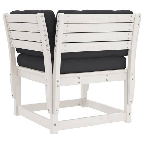 Prolenta Premium - Banc de jardin Blanc 73 X 83 cm - Prolenta Premium - Image 7