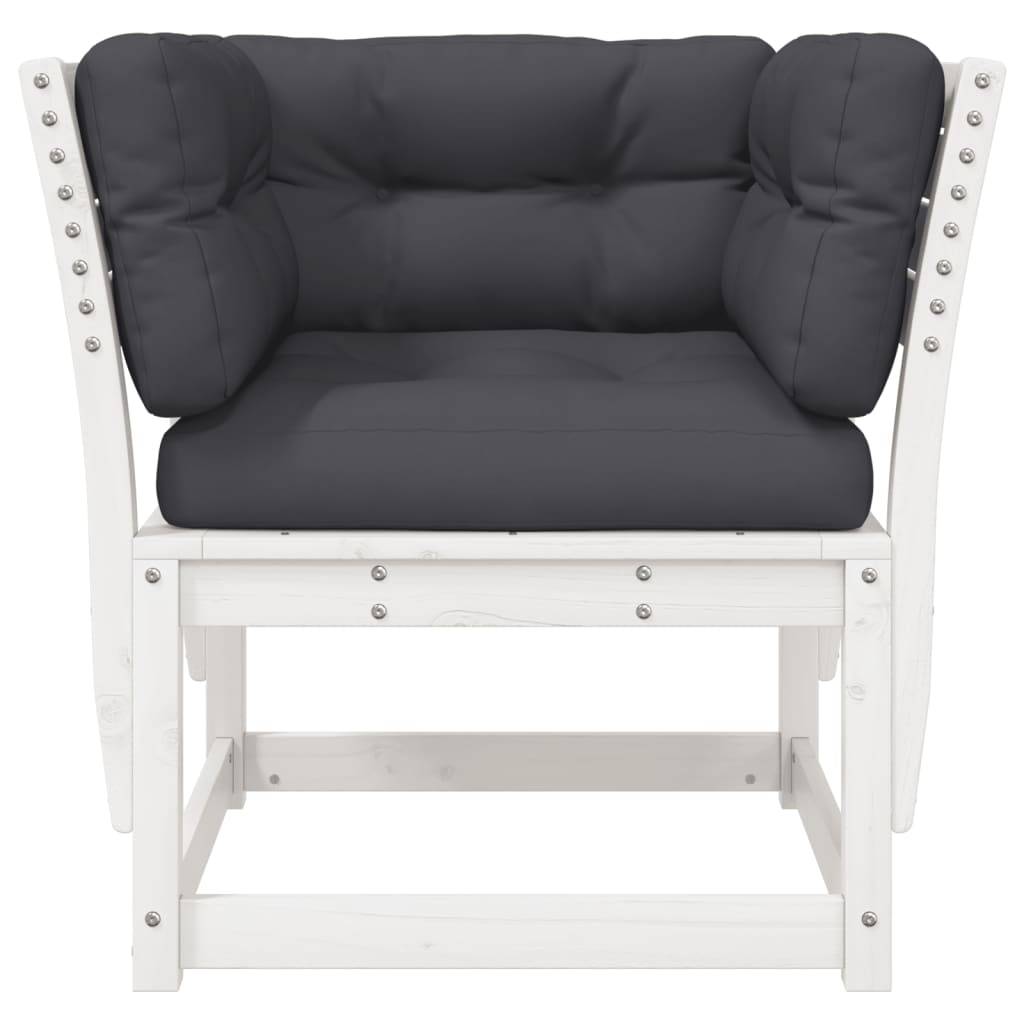 Prolenta Premium - Banc de jardin Blanc 73 X 83 cm - Prolenta Premium - Image 5