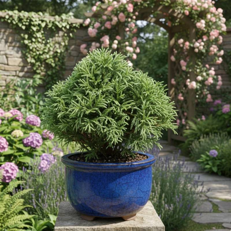 Cèdre du Japon Globosa Nana, Cryptomeria - Pot de 5L - 40/60 cm - Image 4