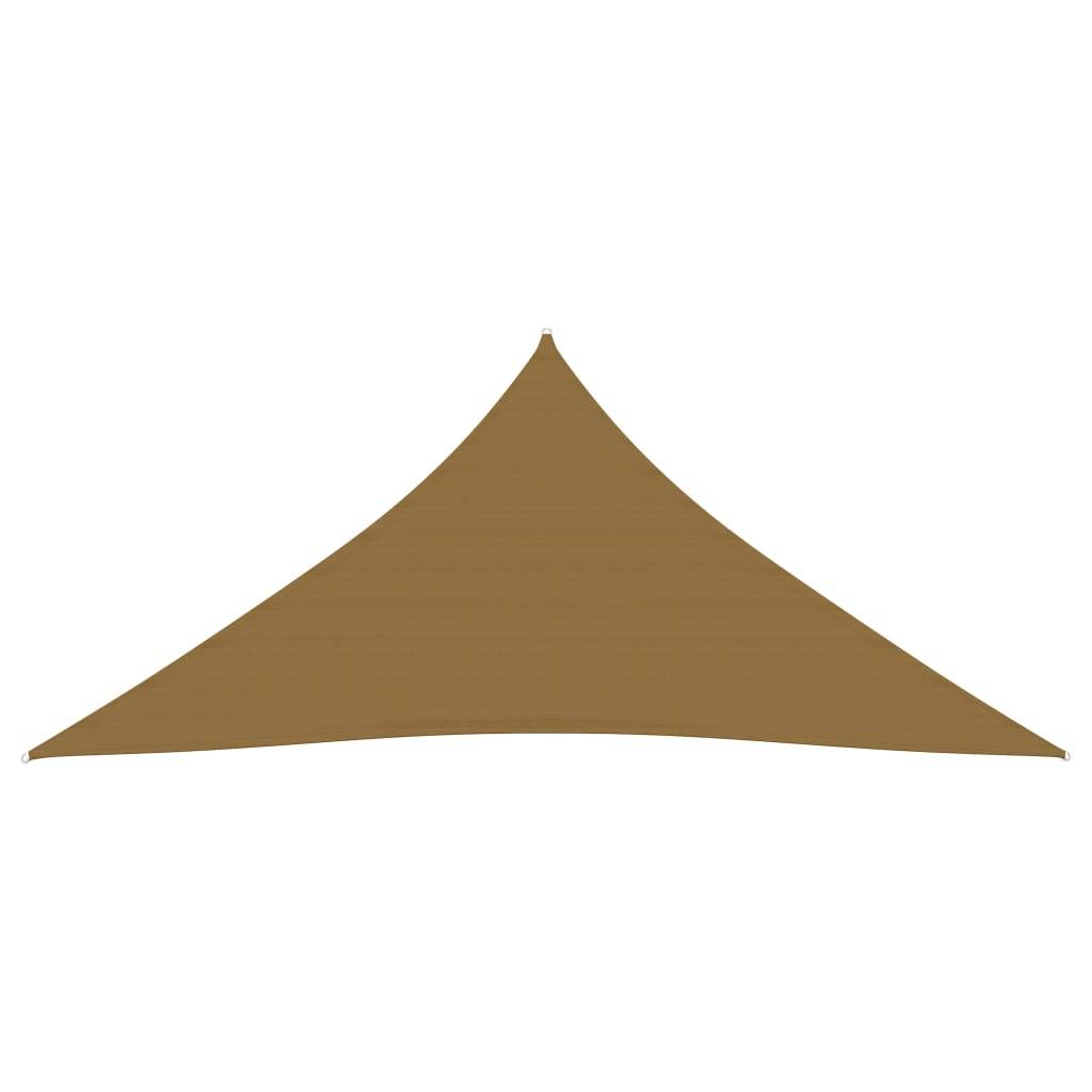 Helloshop26 - Voile toile d'ombrage parasol 160 g/m² 4,5 x 4,5 x 4,5 m PEHD taupe - Image 2