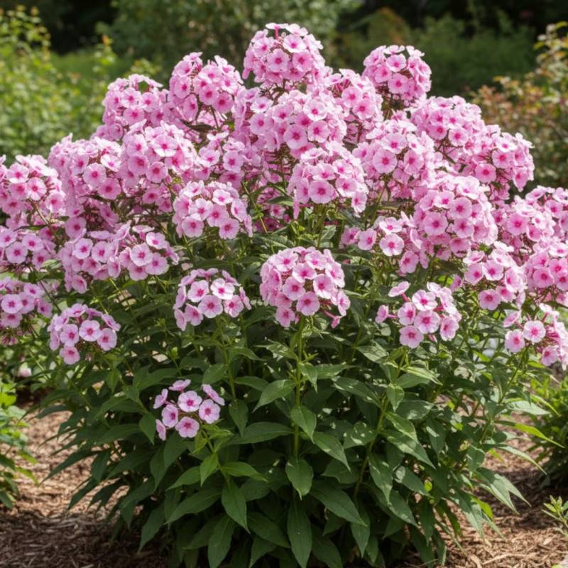 Phlox paniculé Bright Eyes à fleurs Rose/ - feuillage Caduc - Godet - 5/20 cm