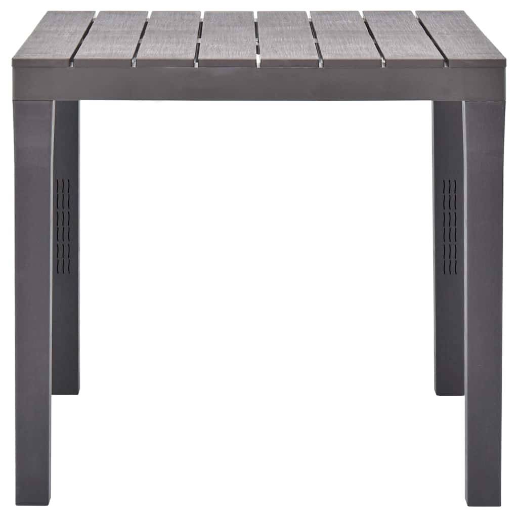 Table de jardin plastique moka 78 x 78 x 72 cm - PANGIVO - Image 3