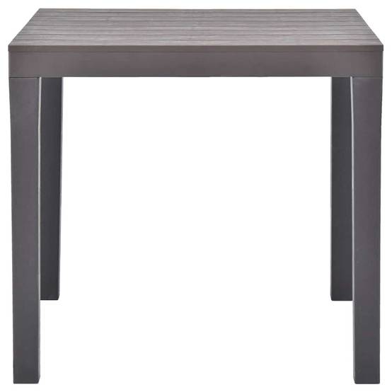 Table de jardin plastique moka 78 x 78 x 72 cm - PANGIVO - Image 2