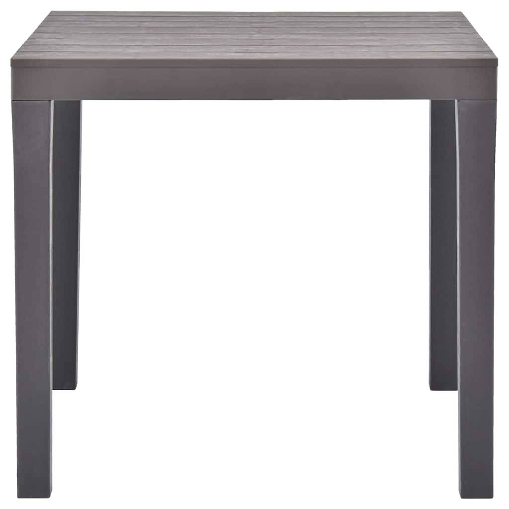Table de jardin plastique moka 78 x 78 x 72 cm - PANGIVO - Image 2