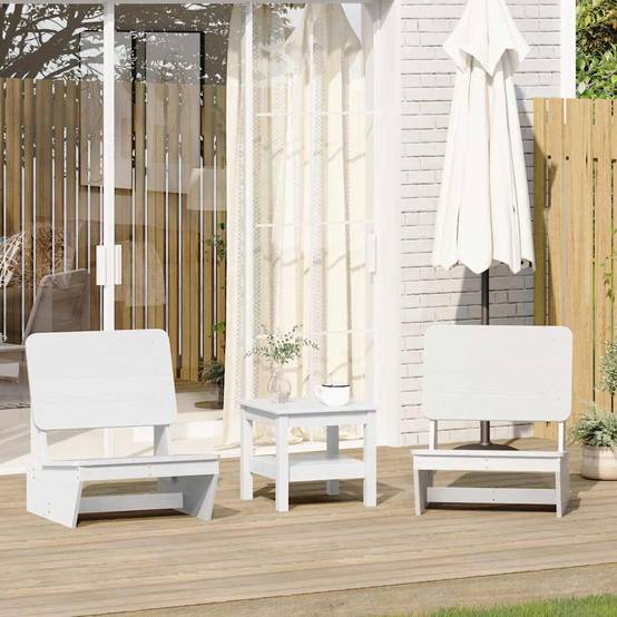 Prolenta Premium - Chaises de jardin bois blanc 60 x 64 x 70,5 cm - Prolenta premium p396.2 - Image 2