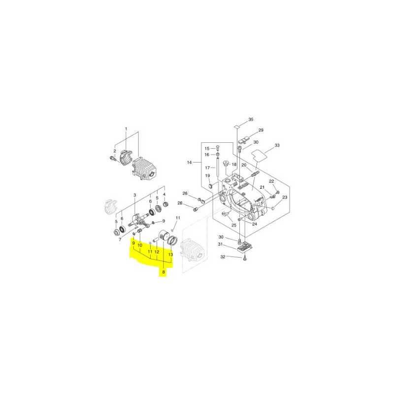 Kit Piston Tronçonneuse ECHO CS 3400 - 10000039230 - ECHO