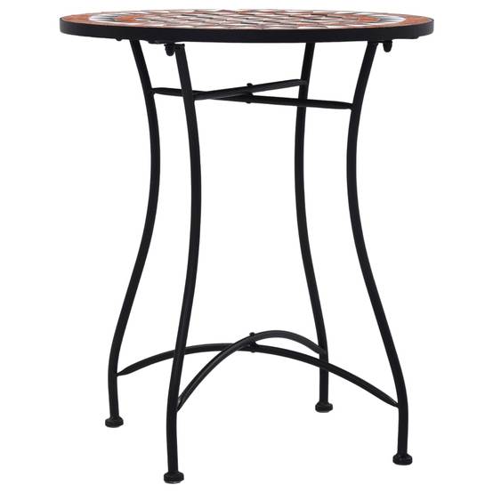 Maison Chic - Table de jardin - Table de bistro mosaïque Marron 60 cm Céramique HL905 - Image 1
