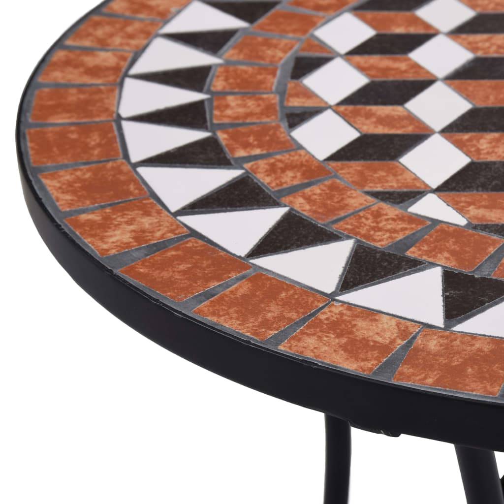 Maison Chic - Table de jardin - Table de bistro mosaïque Marron 60 cm Céramique HL905 - Image 4