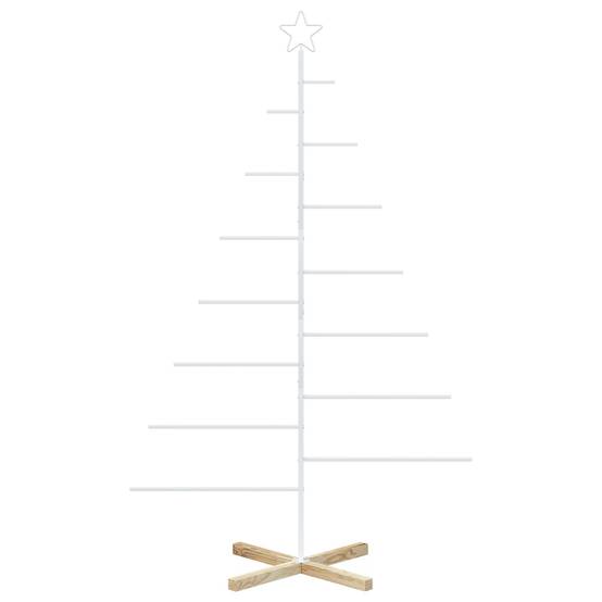 Vidaxl - Sapin de Noël en métal avec support KUOPIO 180 cm Acier Blanc vidaXL 42053935 - Image 5
