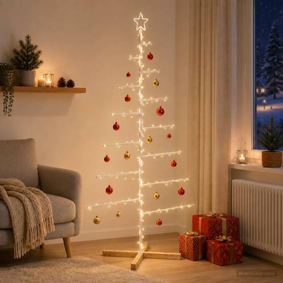 Vidaxl - Sapin de Noël en métal avec support KUOPIO 180 cm Acier Blanc vidaXL 42053935 - Image 1