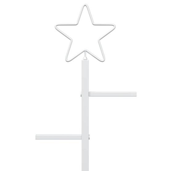 Vidaxl - Sapin de Noël en métal avec support KUOPIO 180 cm Acier Blanc vidaXL 42053935 - Image 6