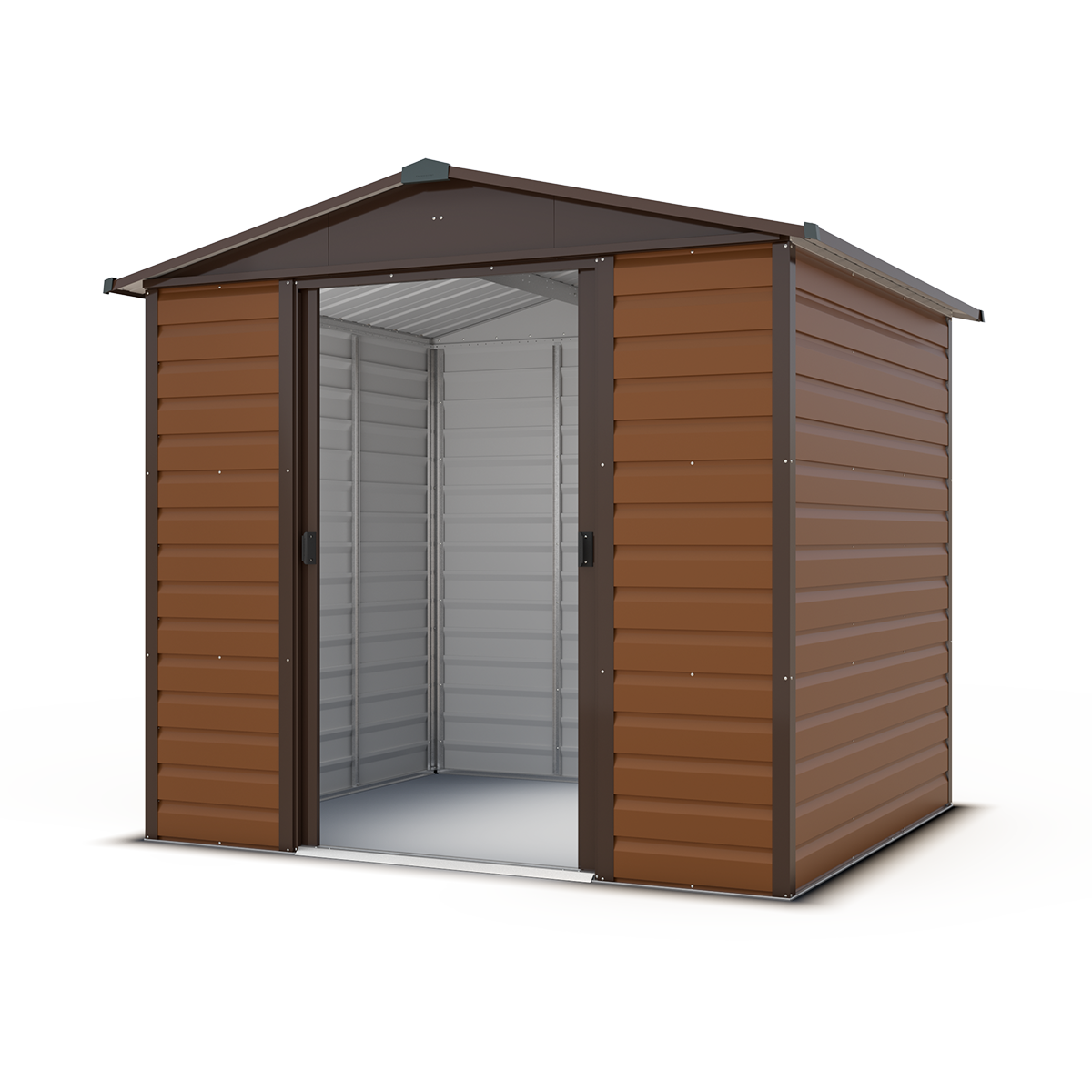 Yardmaster - Abri de jardin métal imitation bois 4,20 m2 Yardmaster + kit d'ancrage - Image 7