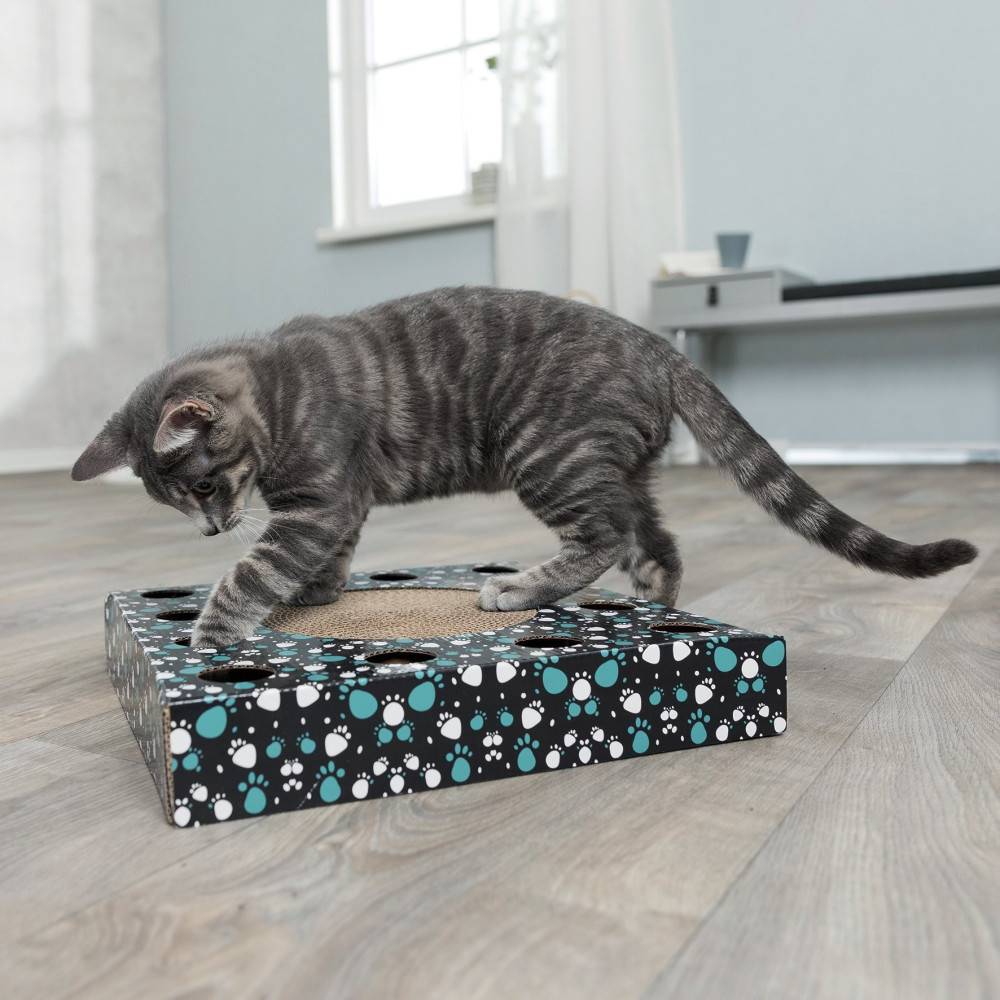 Trixie - Plaque griffoir avec balle 33 x 33 cm. pour chat. - Image 2