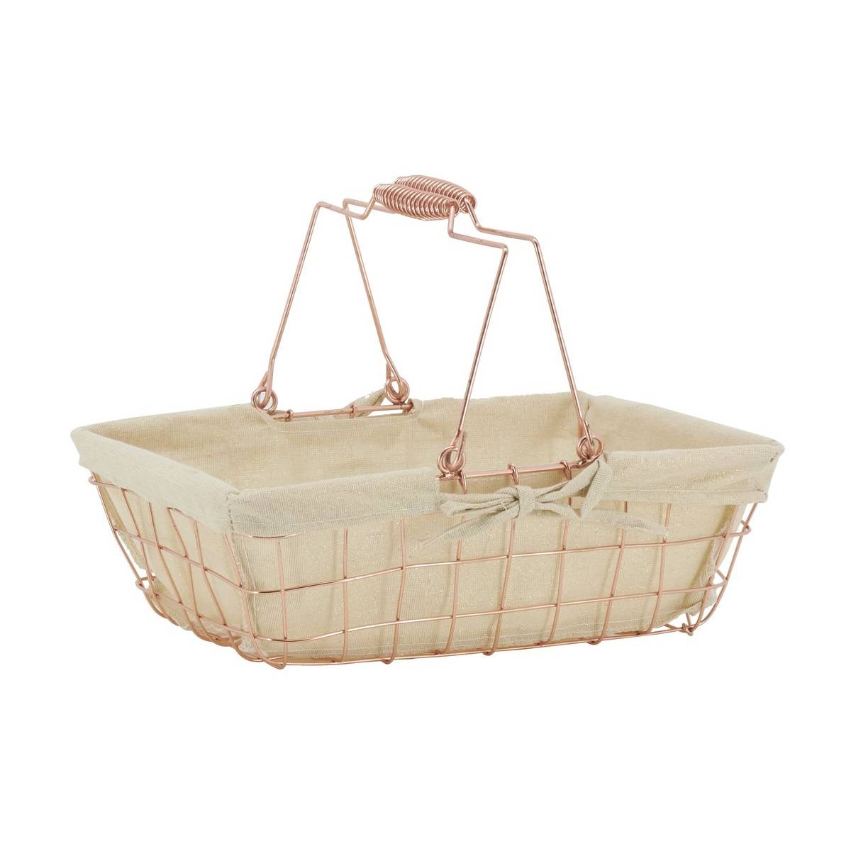 Aubry Gaspard - Panier rectangulaire en métal cuivré "Élégance Cuivrée" - Image 1