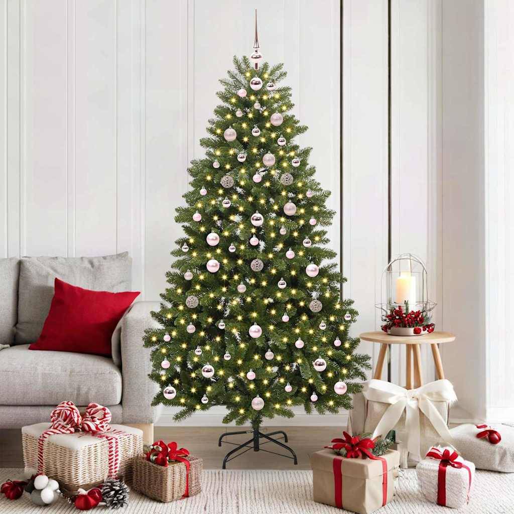 Vidaxl - Sapin de Noël artificiel avec 300 LED Vert 180 cm PVC et métal vidaXL 3395687 - Image 1