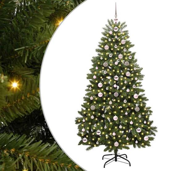 Vidaxl - Sapin de Noël artificiel avec 300 LED Vert 180 cm PVC et métal vidaXL 3395687 - Image 2