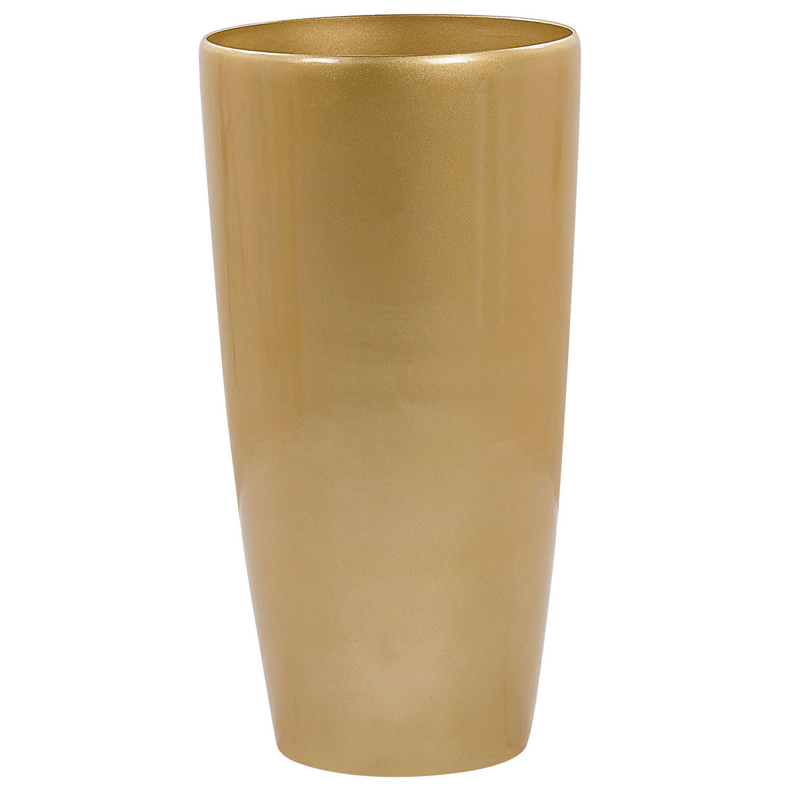 Beliani - Cache-pot d'extérieur Polyrésine Doré TSERIA - 40x40x75- Beliani - Image 2