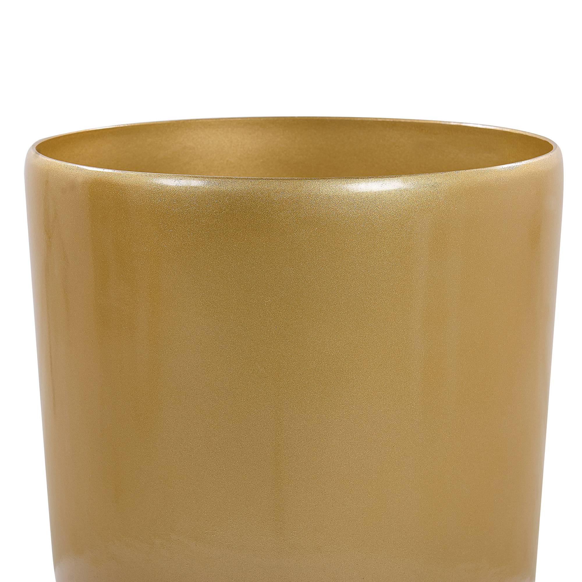 Beliani - Cache-pot d'extérieur Polyrésine Doré TSERIA - 40x40x75- Beliani - Image 4
