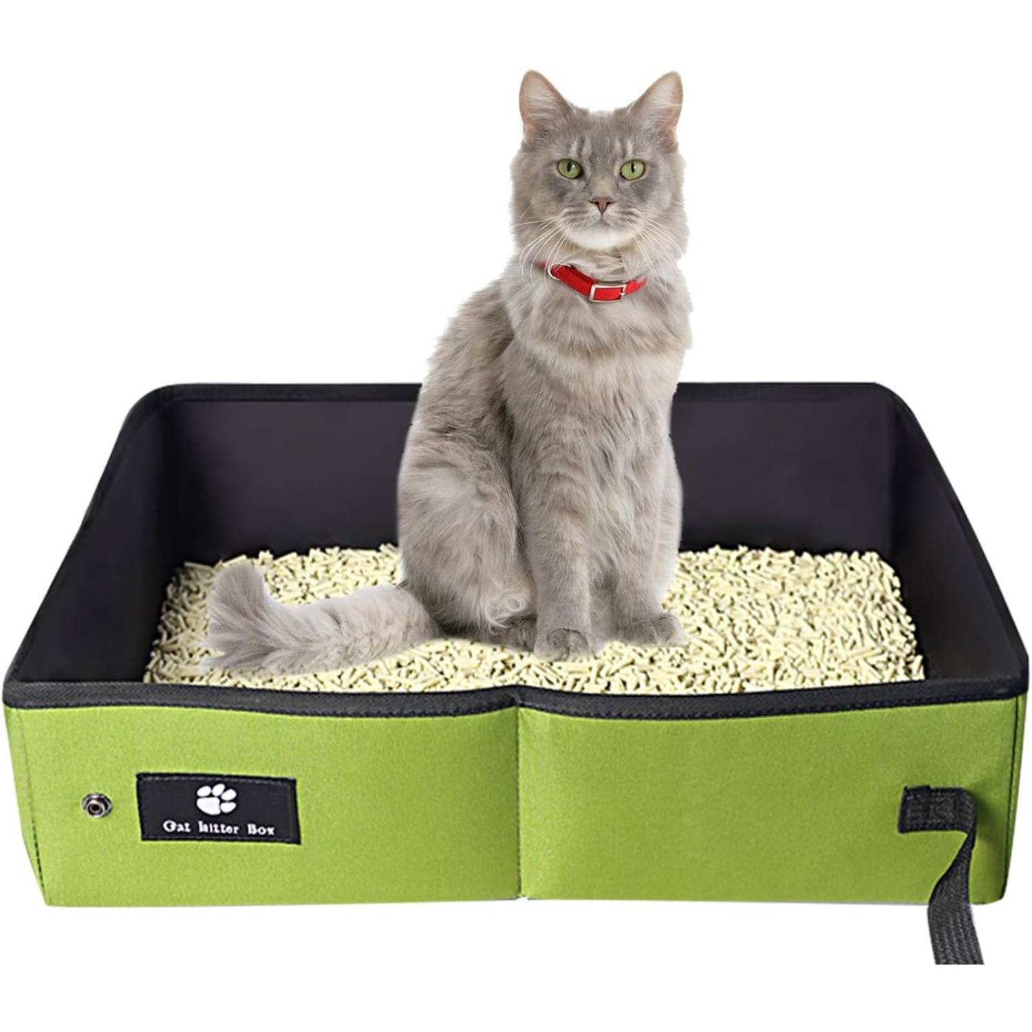DtopbuyAge - Bac à litière pliable pour chat - Portable, imperméable S DtopbuyAge - Image 1