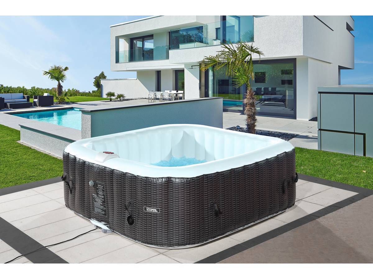 Habitat Et Jardin - Spa Gonflable Nice En Pvc - 6 Places - Marron/crème -habitat Et Jardin - Image 2