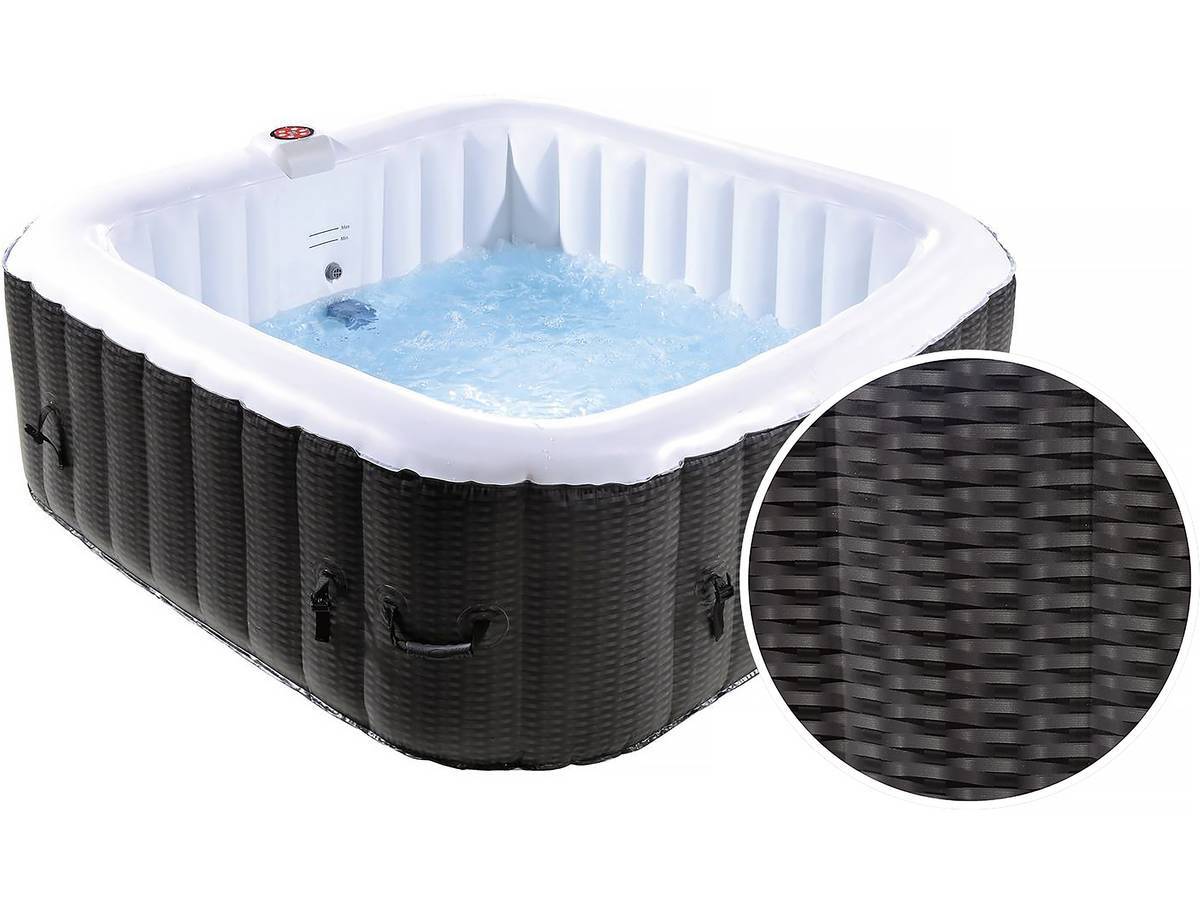 Habitat Et Jardin - Spa Gonflable Nice En Pvc - 6 Places - Marron/crème -habitat Et Jardin - Image 1