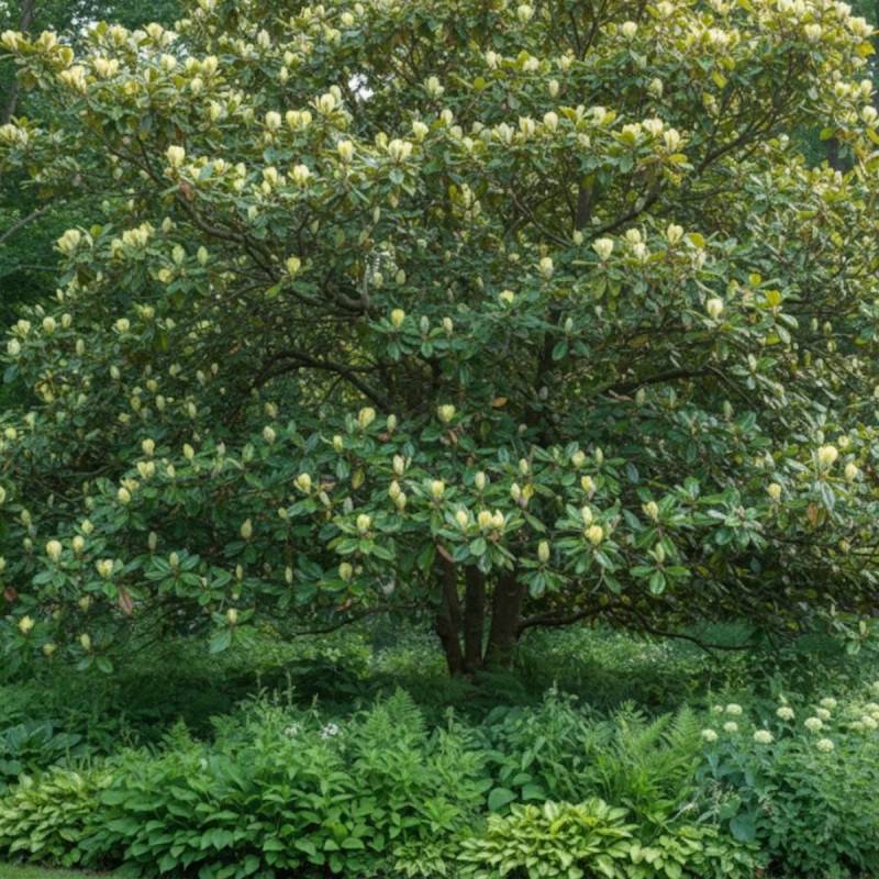 Magnolia Blue Opal à fleurs Jaune - feuillage Caduc - Pot de 5L - Touffe-  hauteur à maturité De 3,00 m à 5,00 m - Image 3