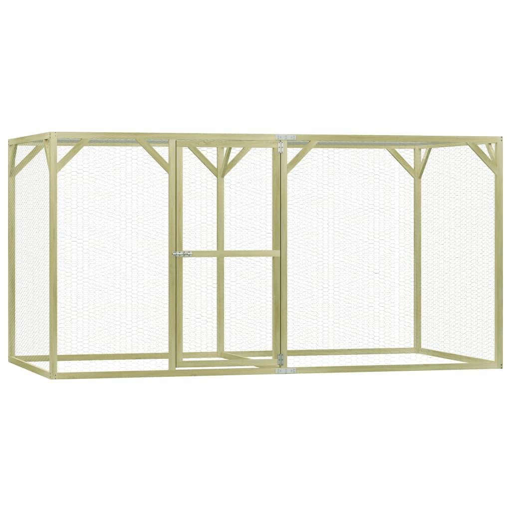 Helloshop26 - Poulailler 1,5 x 3 x 1,5 m pinède imprégnée - Image 1