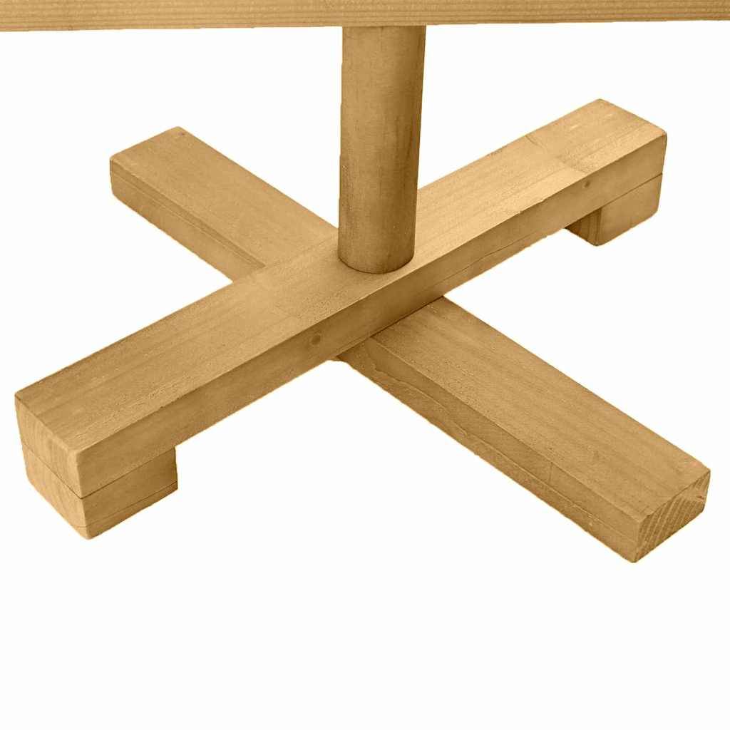 ComfortXL - Sapin de Noël en bois de pin massif à décorer branches ajustables Marron 90 cm – ComfortXL Outdoor Living - Image 9