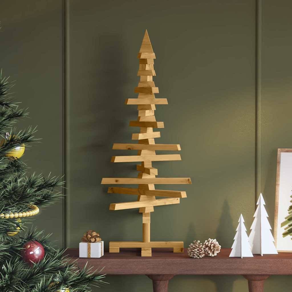 ComfortXL - Sapin de Noël en bois de pin massif à décorer branches ajustables Marron 90 cm – ComfortXL Outdoor Living - Image 1