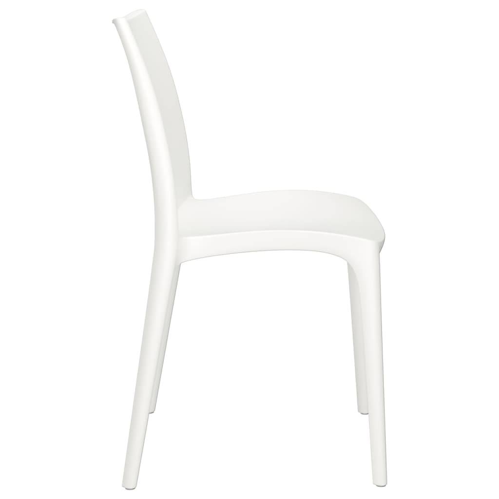 Chaises de jardin blanc polypropylène 50 x 46 x 80 cm (lot de 2) - PANGIVO - Image 5