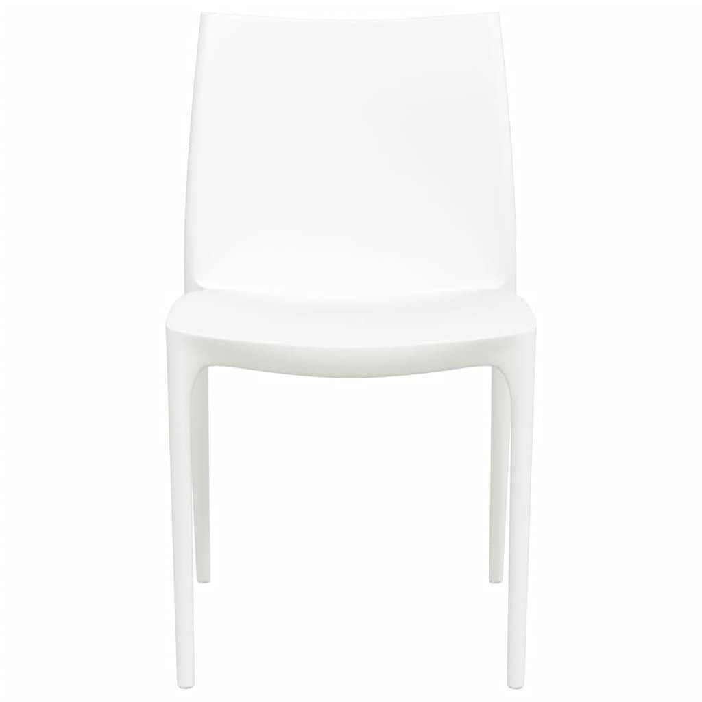 Chaises de jardin blanc polypropylène 50 x 46 x 80 cm (lot de 2) - PANGIVO - Image 4