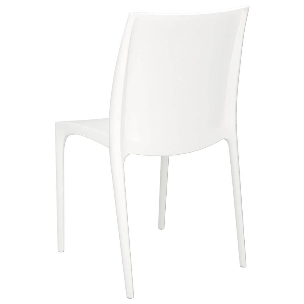 Chaises de jardin blanc polypropylène 50 x 46 x 80 cm (lot de 2) - PANGIVO - Image 6