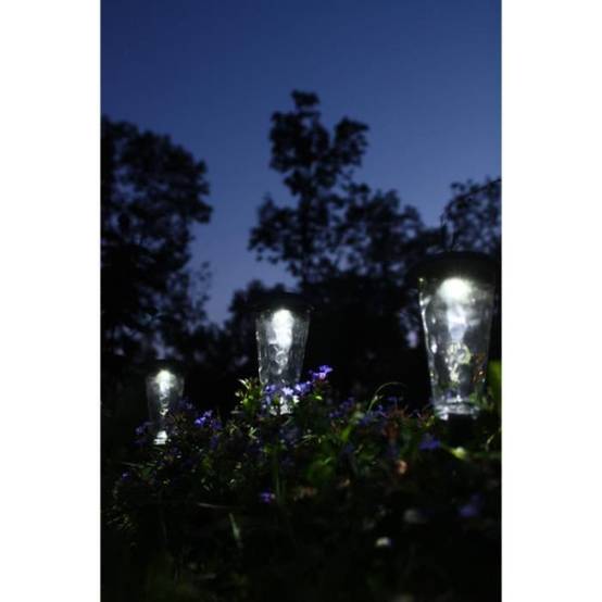 Lot de 3 balises solaires - Canopo - 20 lumens - Beige - Image 5