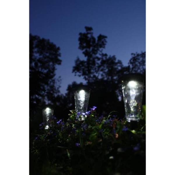 Lot de 3 balises solaires - Canopo - 20 lumens - Beige - Image 5