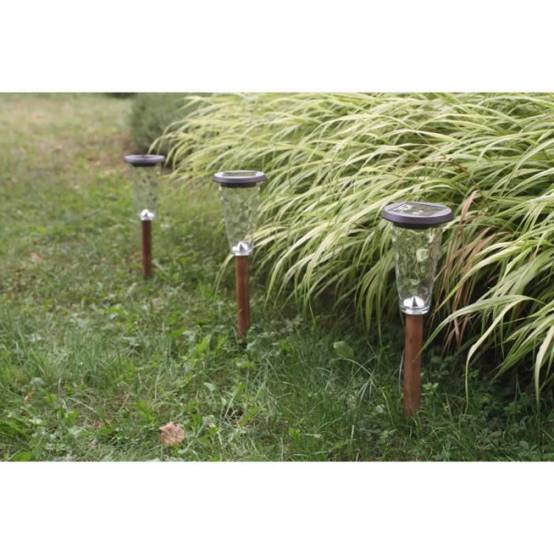 Lot de 3 balises solaires - Canopo - 20 lumens - Beige - Image 4