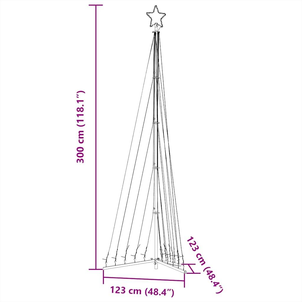 Vidaxl - Sapin de Noël à LED 495 LED blanc froid 300,5 cm vidaXL 4016437 - Image 3
