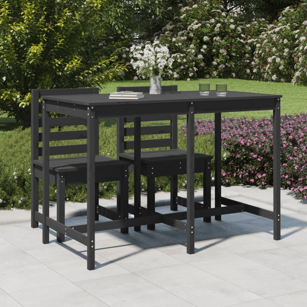 PANGIVO - Table de jardin bois massif pin gris 159,5 x 82,5 x 110 cm - PANGIVO - Image 1