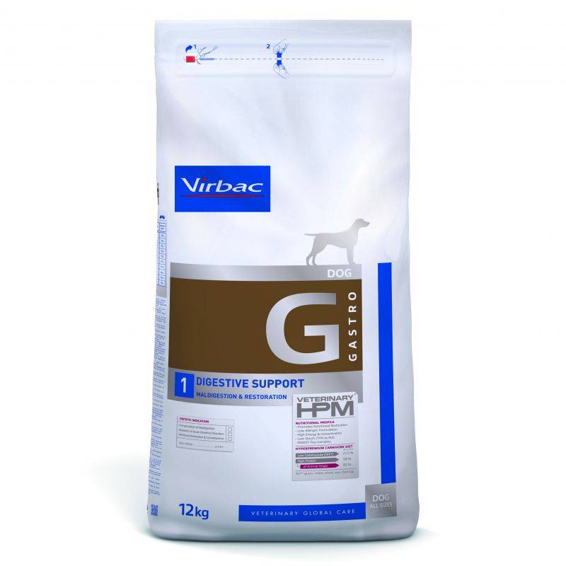 CROQUETTES CHIEN VETERINARY HPM G1 DIGESTIVE SUPPORT - VIRBAC 7 kg - Image 1