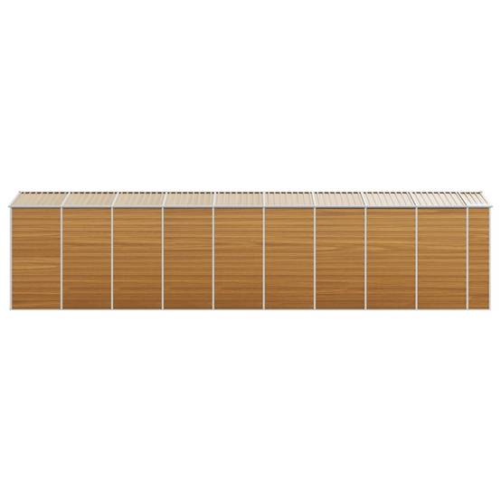 Vidaxl - Abri de jardin marron clair 191x810x198 cm acier galvanisé vidaXL 3188283 - Image 7