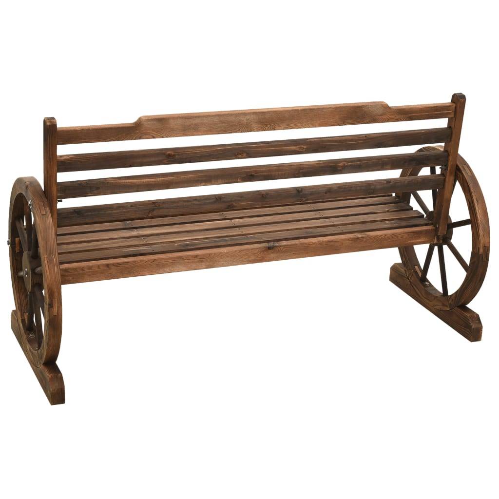 Maison Chic - Banc de jardin - Banc d'extérieur - Banquette 142 cm Bois de sapin massif - Image 5