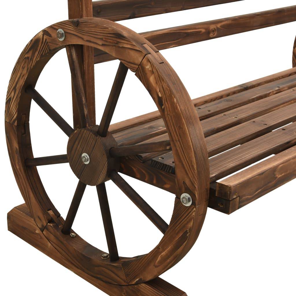 Maison Chic - Banc de jardin - Banc d'extérieur - Banquette 142 cm Bois de sapin massif - Image 7