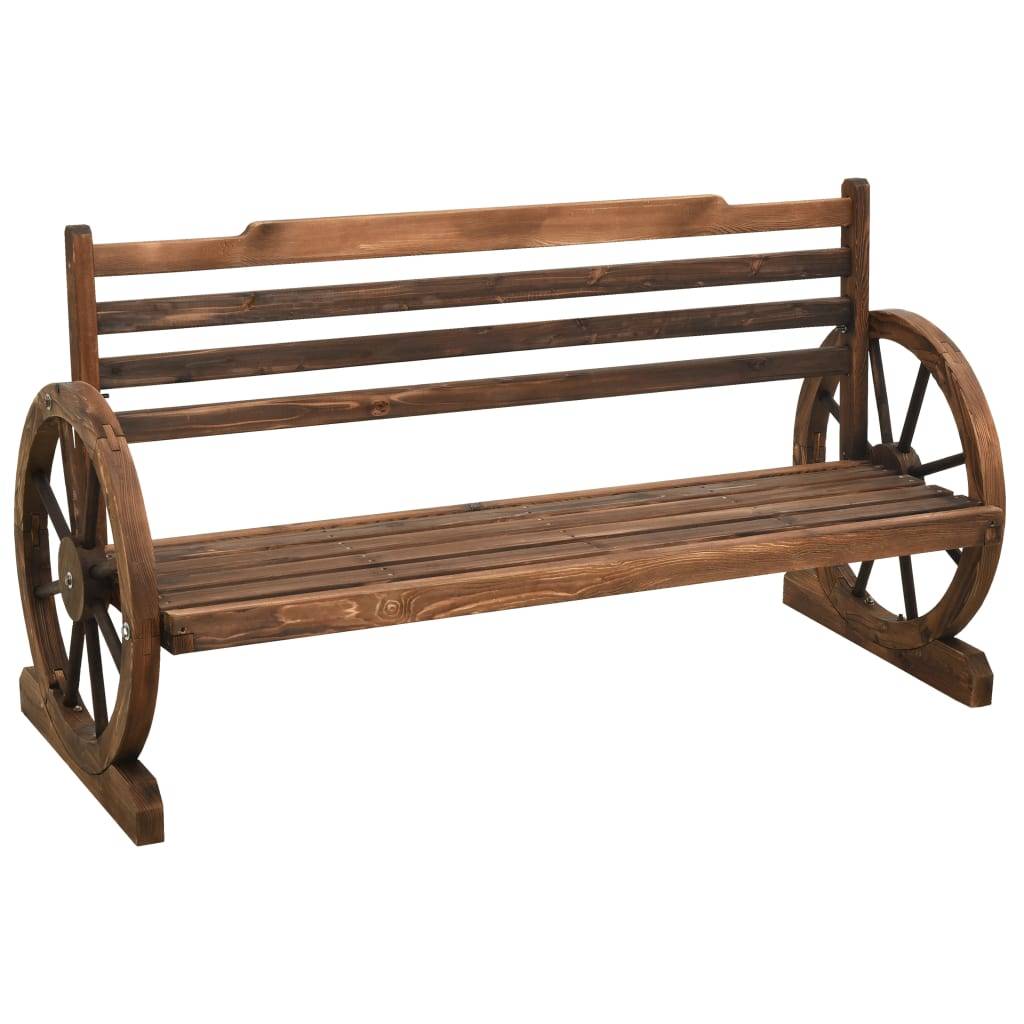Maison Chic - Banc de jardin - Banc d'extérieur - Banquette 142 cm Bois de sapin massif - Image 2