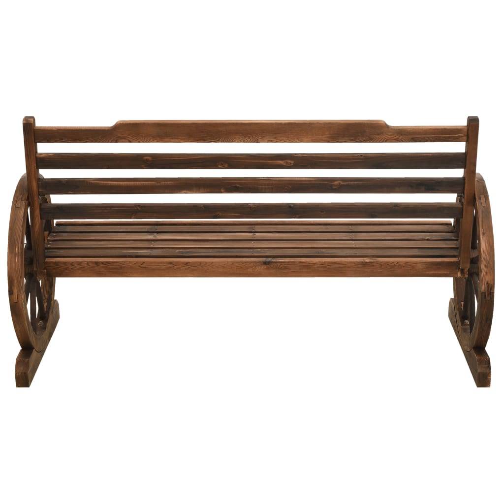 Maison Chic - Banc de jardin - Banc d'extérieur - Banquette 142 cm Bois de sapin massif - Image 3