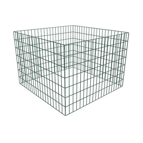 ComfortXL - Bac à compost carré en acier laqué 700L pour déchets de jardin Vert – ComfortXL Outdoor Living - Image 1
