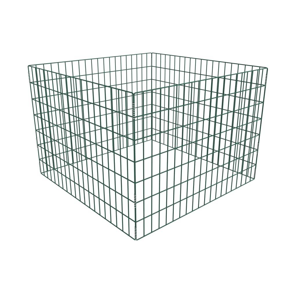 ComfortXL - Bac à compost carré en acier laqué 700L pour déchets de jardin Vert – ComfortXL Outdoor Living - Image 1