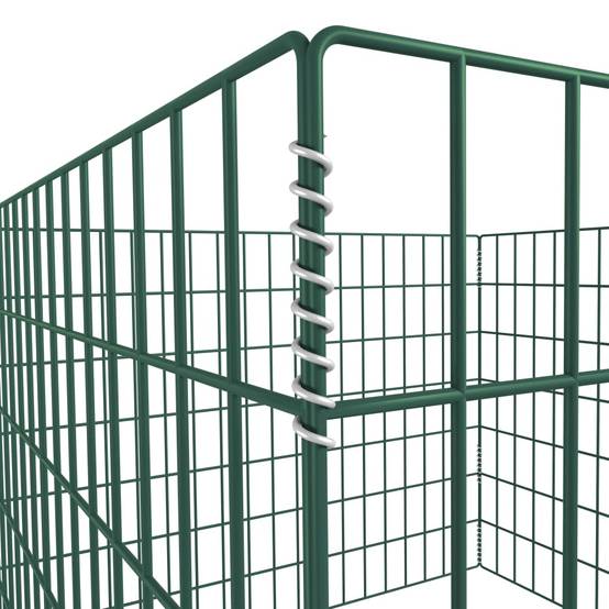 ComfortXL - Bac à compost carré en acier laqué 700L pour déchets de jardin Vert – ComfortXL Outdoor Living - Image 3